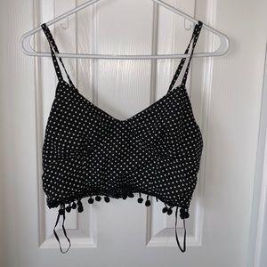 polka dot crop top